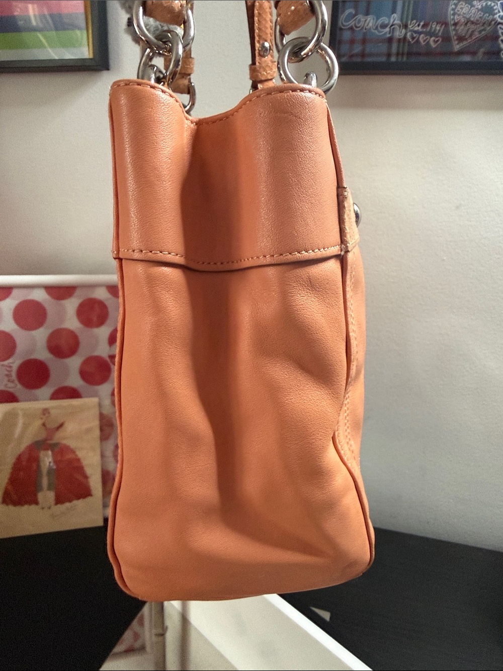 Coach Penelope Carryall Satchel Leather Shoulder Tote - Picture 5 of 17